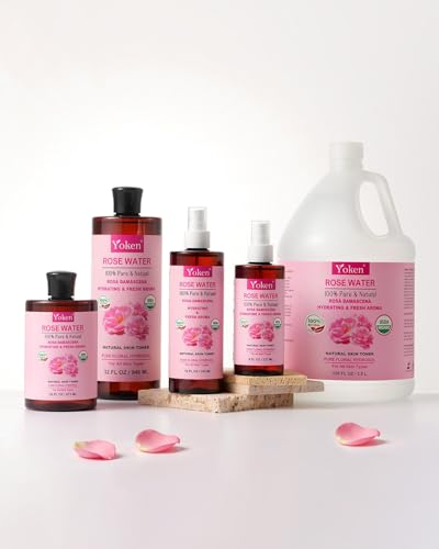 Yoken-Organic-Rose-Water-Toner-for-Face-100-Pure-Natural-Rosa-Damascena-Rose-Hydrosol-USDA-Certified-Organic-Hydrating-Rosewater-for-Skin-Hair-Alcohol-Free-Vegan-No-Dyes-0-4